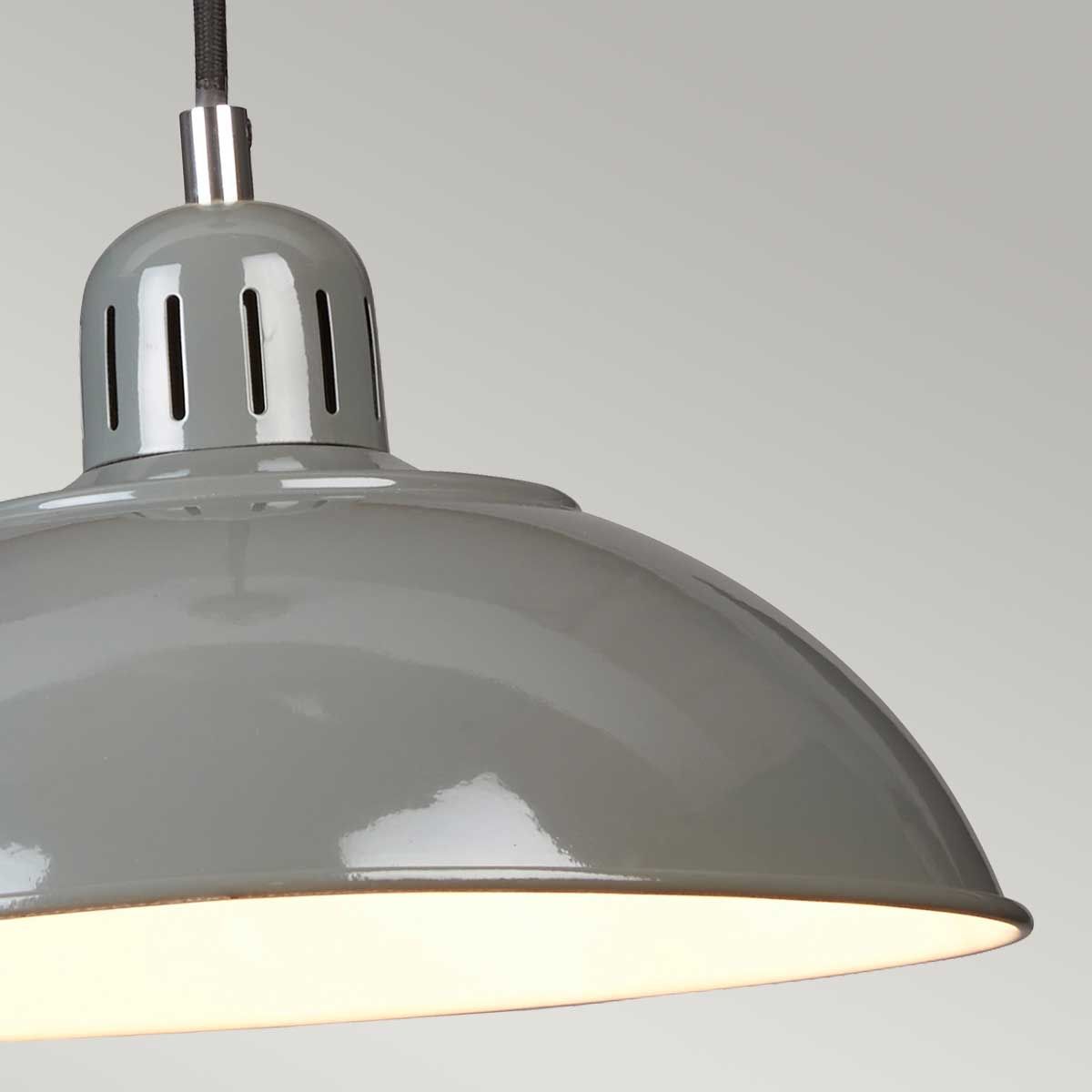 Pendelleuchte Franklin 1-flammig - Grau - Elsteadlighting - leuchtengrosshandel24