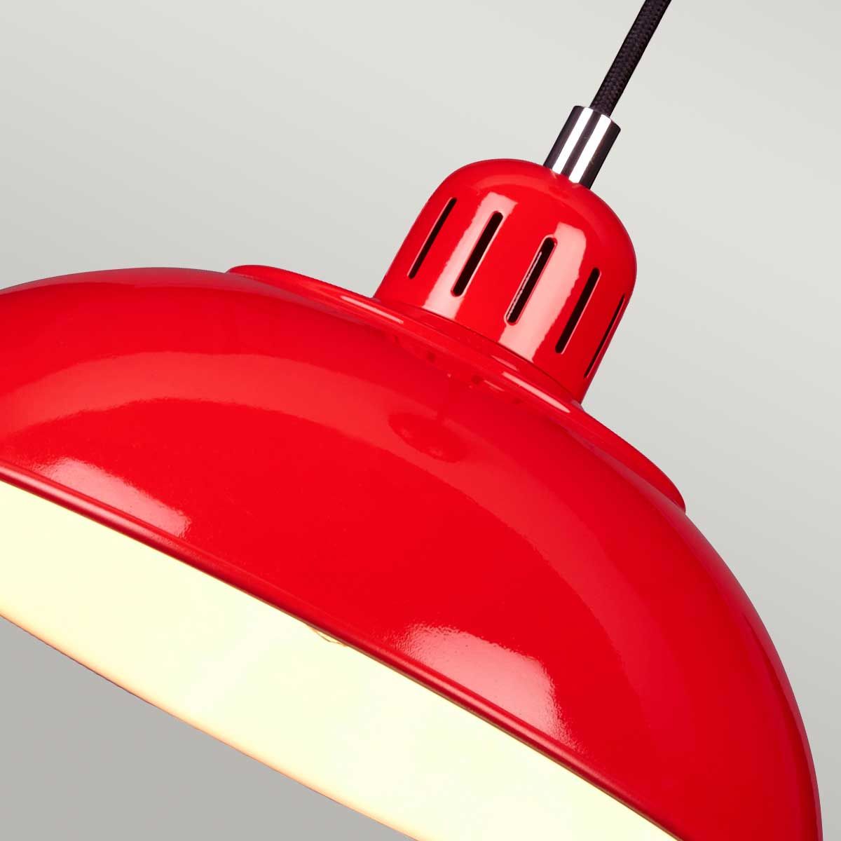 Pendelleuchte Franklin 1-flammig - Rot - Elsteadlighting - leuchtengrosshandel24
