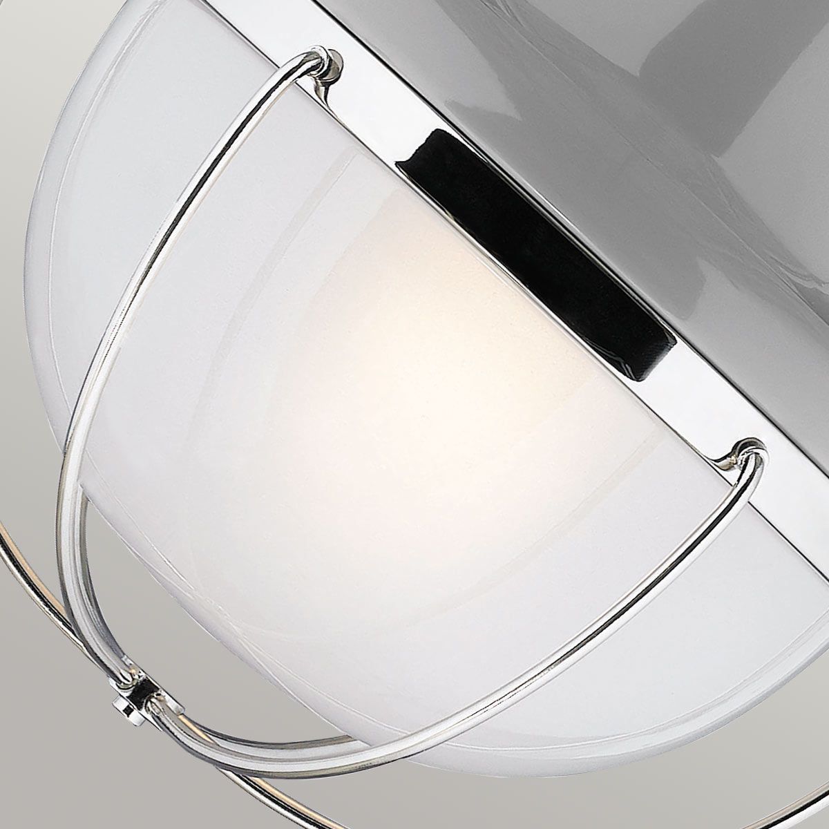 Pendelleuchte Livingston 1-flammig, Nickel poliert - Elsteadlighting - leuchtengrosshandel24