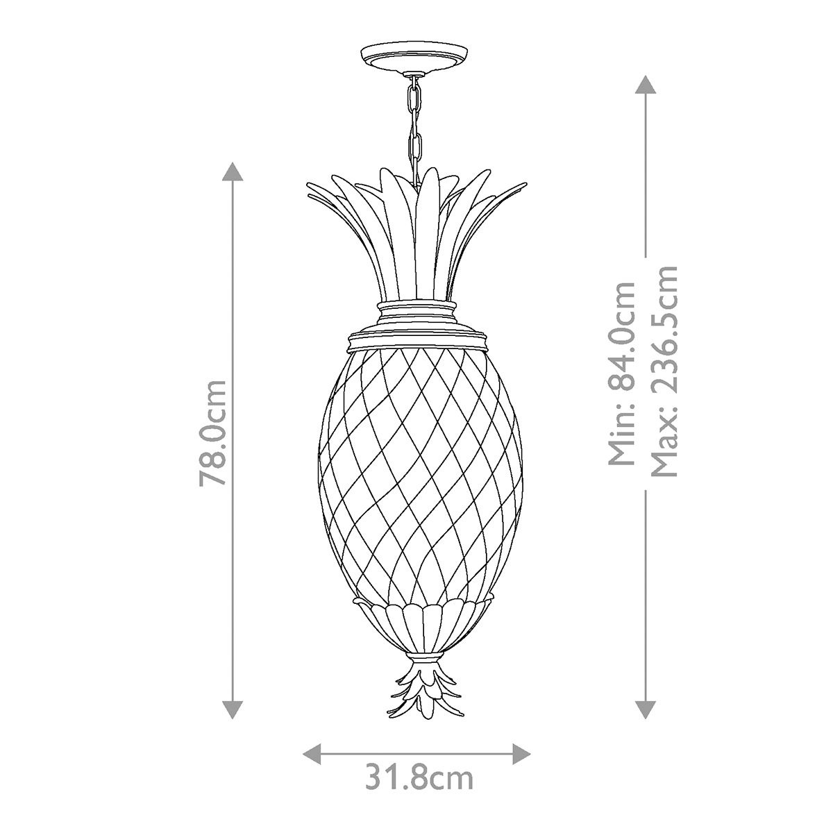 Pendelleuchte Plantation 4 - flammig - Perlbronze - Elsteadlighting - HK - PLANT4 - P - PZ