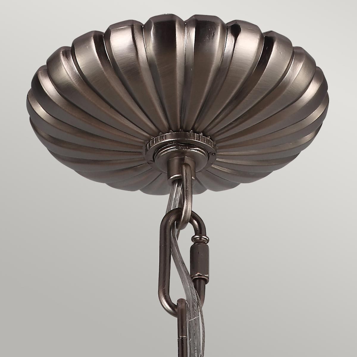 Pendelleuchter Adams mit 3 Lichtern, Antik-Nickel - Elsteadlighting - leuchtengrosshandel24