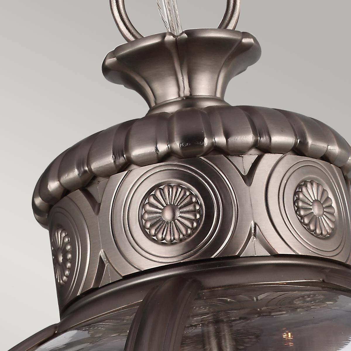 Pendelleuchter Adams mit 3 Lichtern, Antik-Nickel - Elsteadlighting - leuchtengrosshandel24