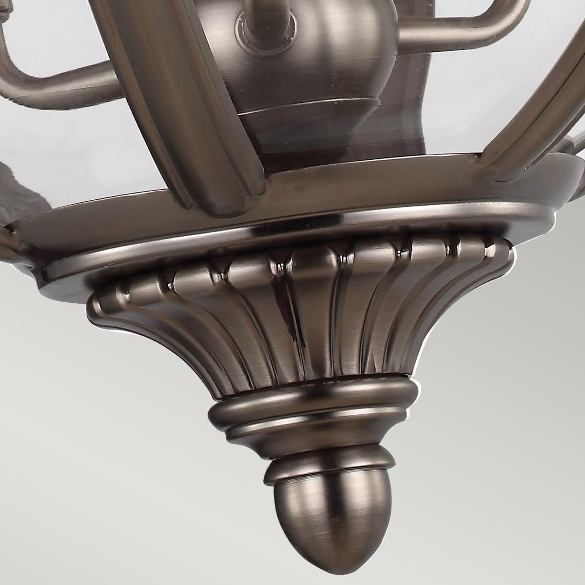 Pendelleuchter Adams mit 3 Lichtern, Antik-Nickel - Elsteadlighting - leuchtengrosshandel24