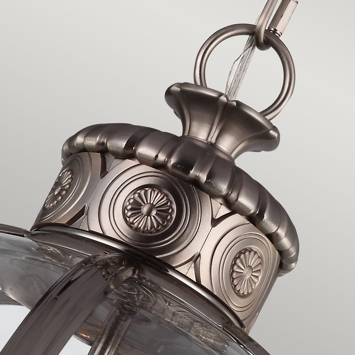 Pendelleuchter Adams mit 4 Lichtern, Antik-Nickel - Elsteadlighting - leuchtengrosshandel24