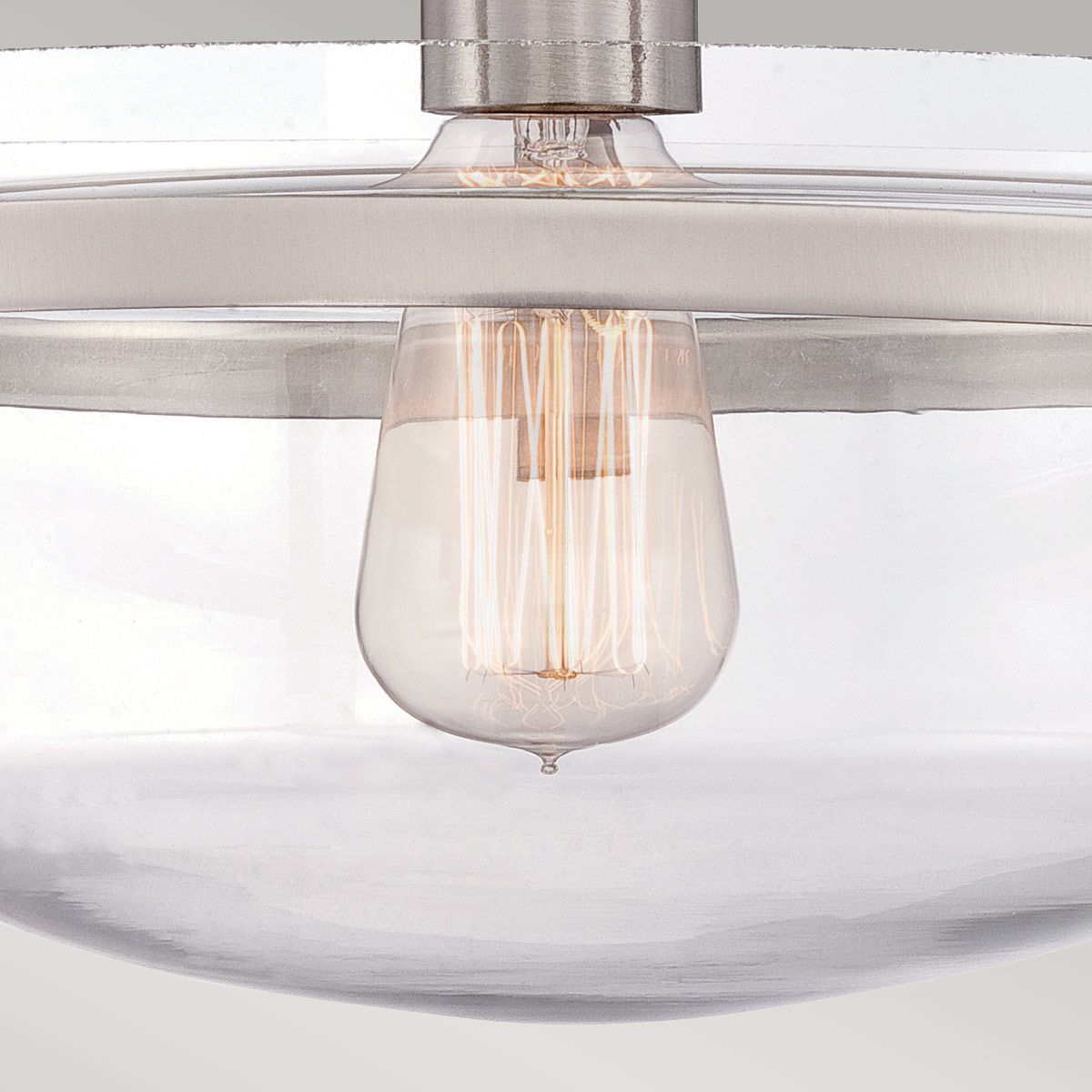 Penn Station 1 - flammig, halbbündig, gebürstetes Nickel - Elsteadlighting - QZ - PENN - STATION - F - BN