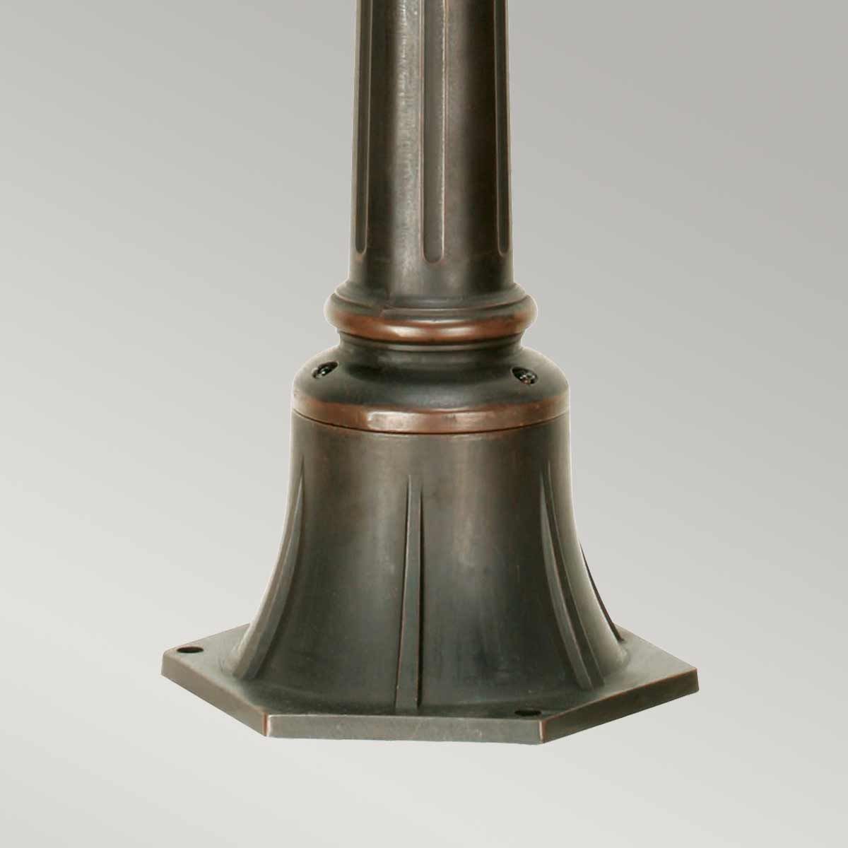 Philadelphia 1 - flammige, mittelgroße Säule - Altbronze - Elsteadlighting - PH4 - M - OB