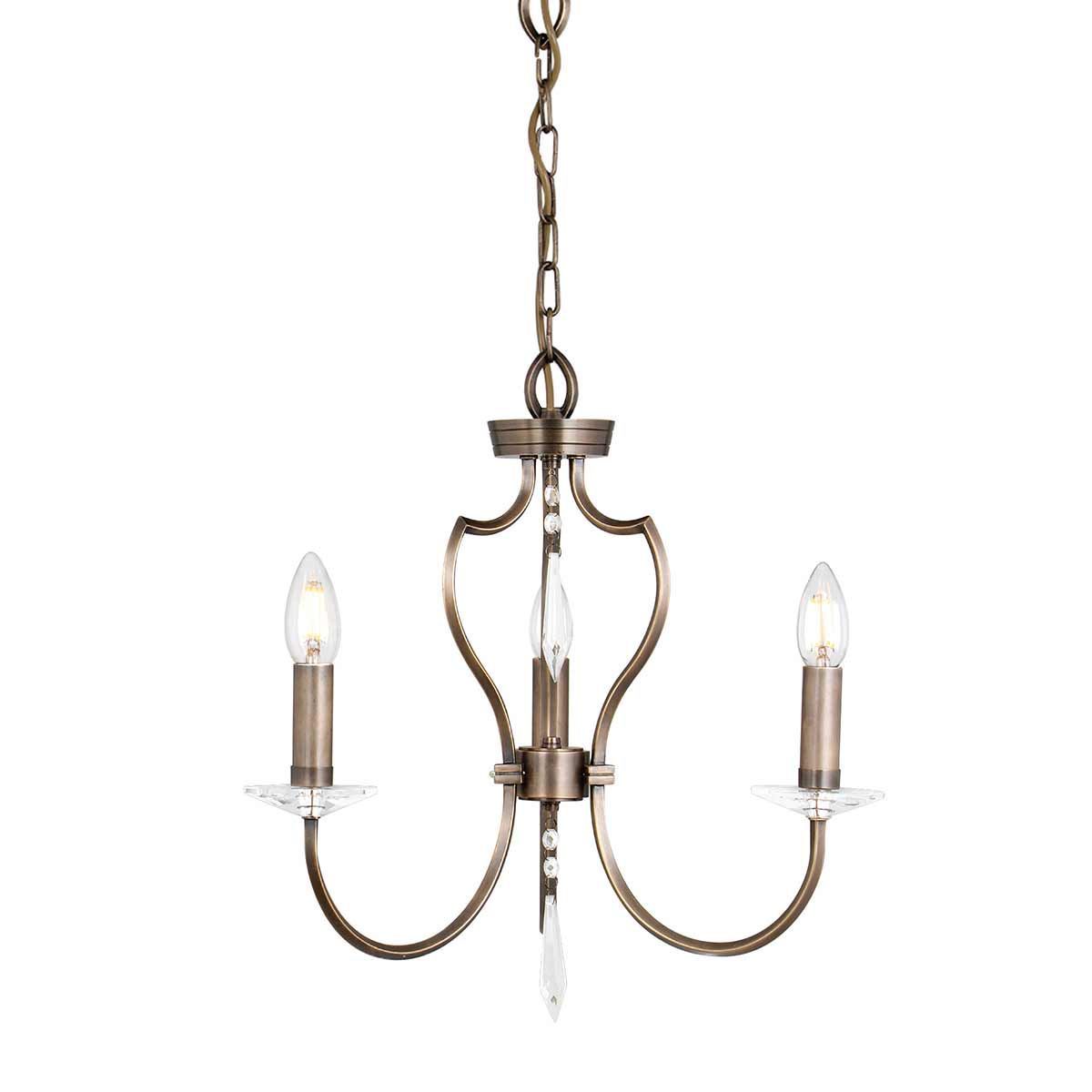 Pimlico Kronleuchter mit 3 Lichtern, dunkle Bronze - Elsteadlighting - PM3 - DB