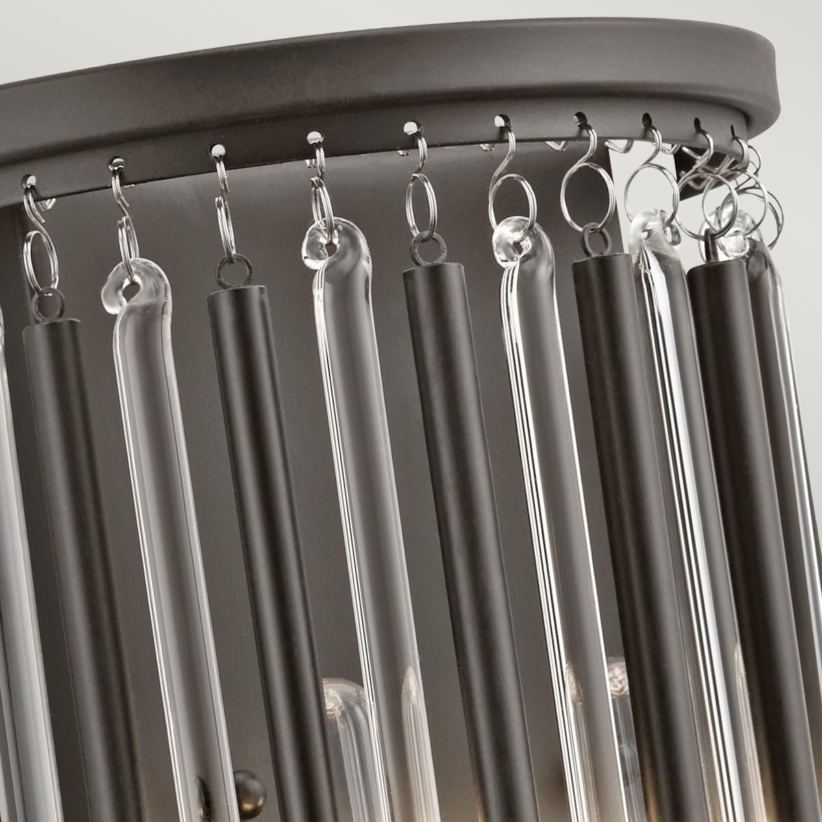 Piper 2 - flammige Wandleuchte - Espresso/Chrom - Elsteadlighting - KL - PIPER2