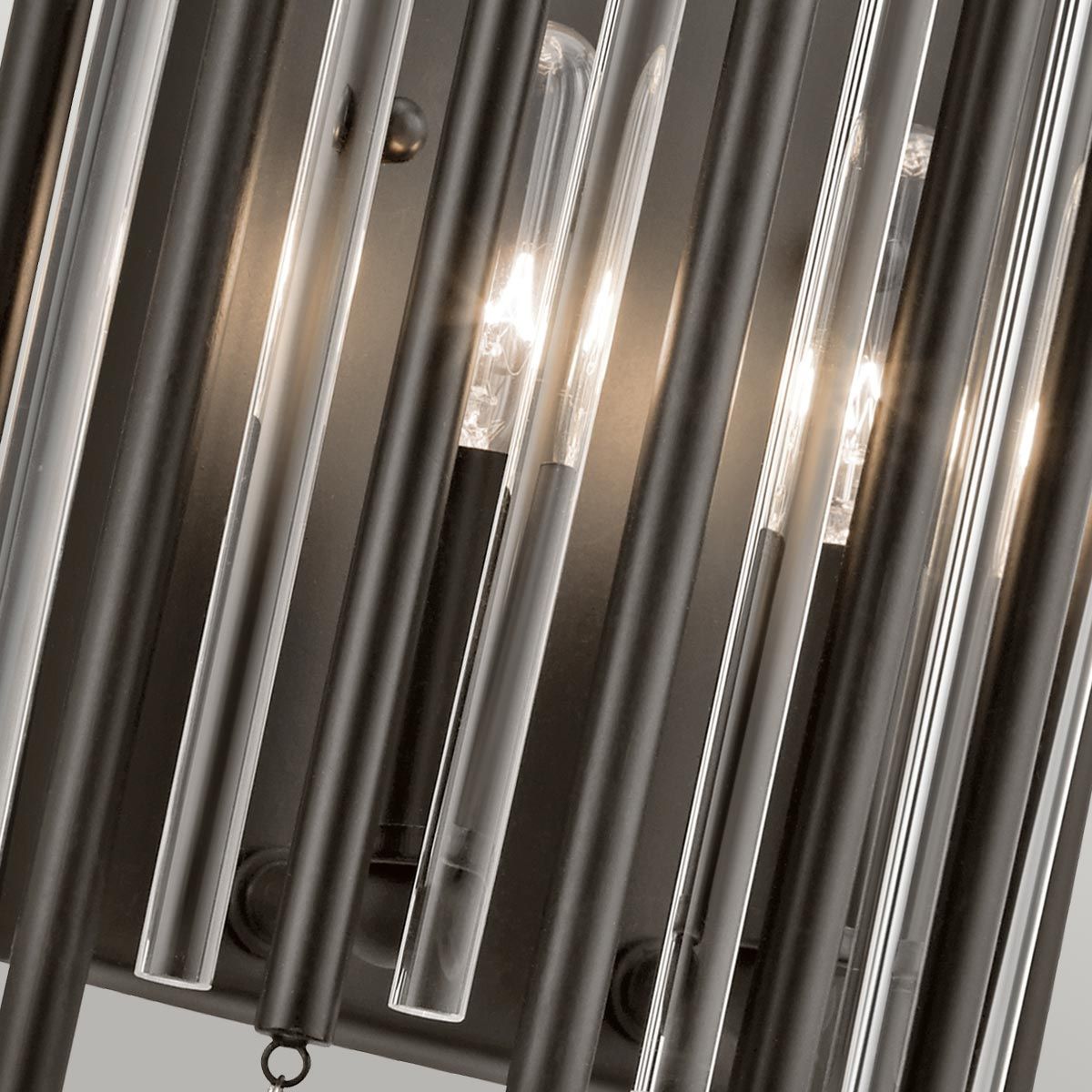 Piper 2 - flammige Wandleuchte - Espresso/Chrom - Elsteadlighting - KL - PIPER2