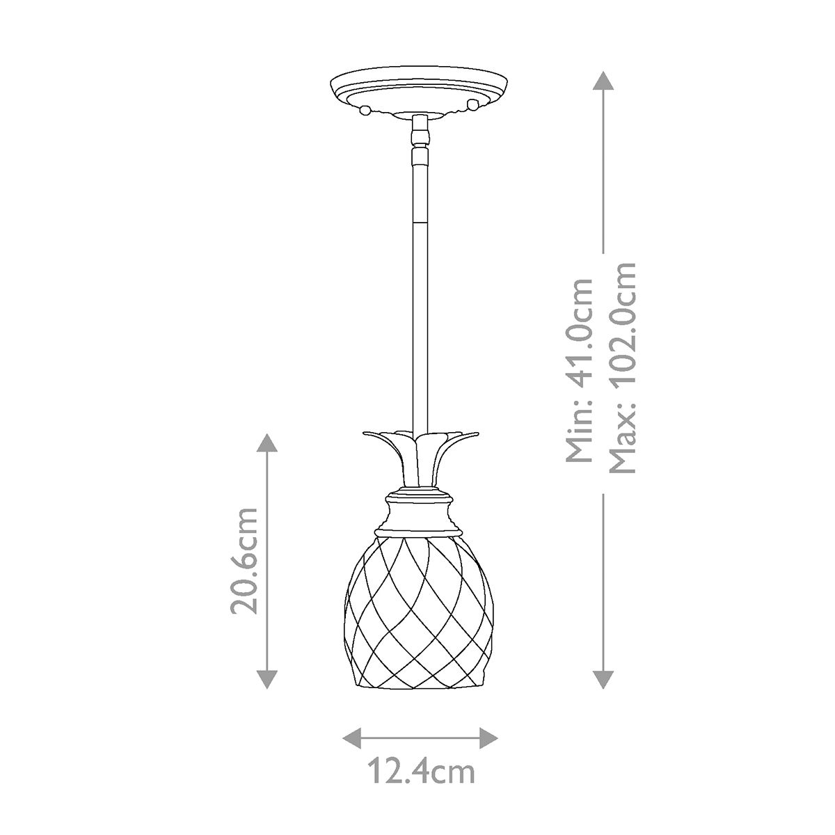 Plantation 1 - flammige Pendelleuchte - Brüniertes Messing - Elsteadlighting - HK - PLANTATION - MP - BB