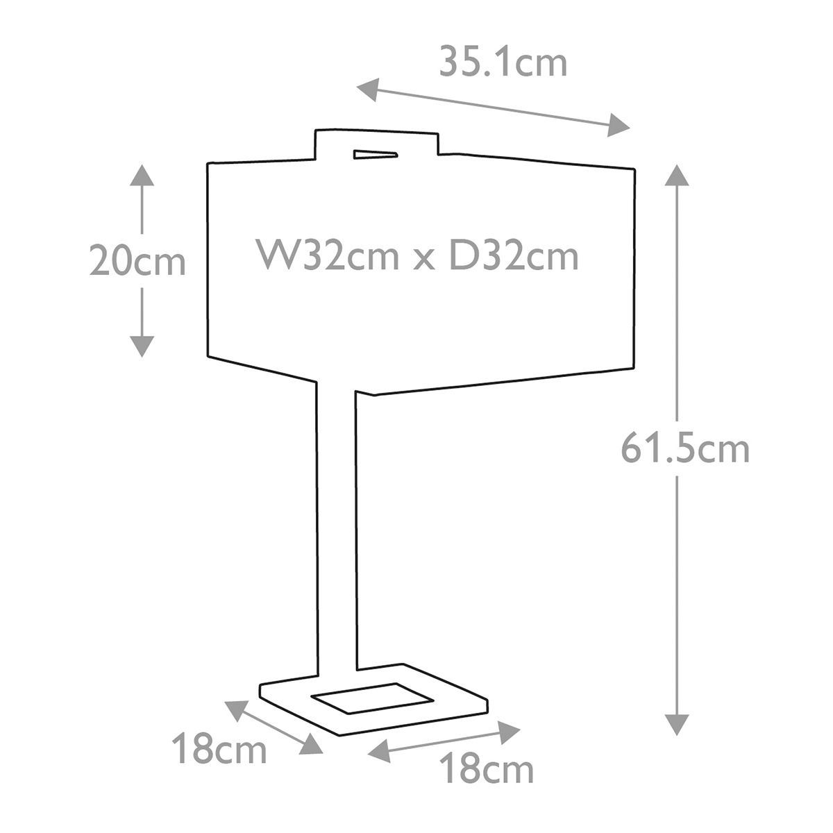 Plein 1 - flammige Tischlampe - Dunkelbraun/Poliertes Gold - Elsteadlighting - PLEIN - TL