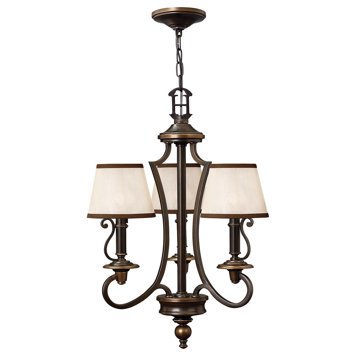 Plymouth Kronleuchter mit 3 Lichtern, alte Bronze - Elsteadlighting - HK - PLYMOUTH3