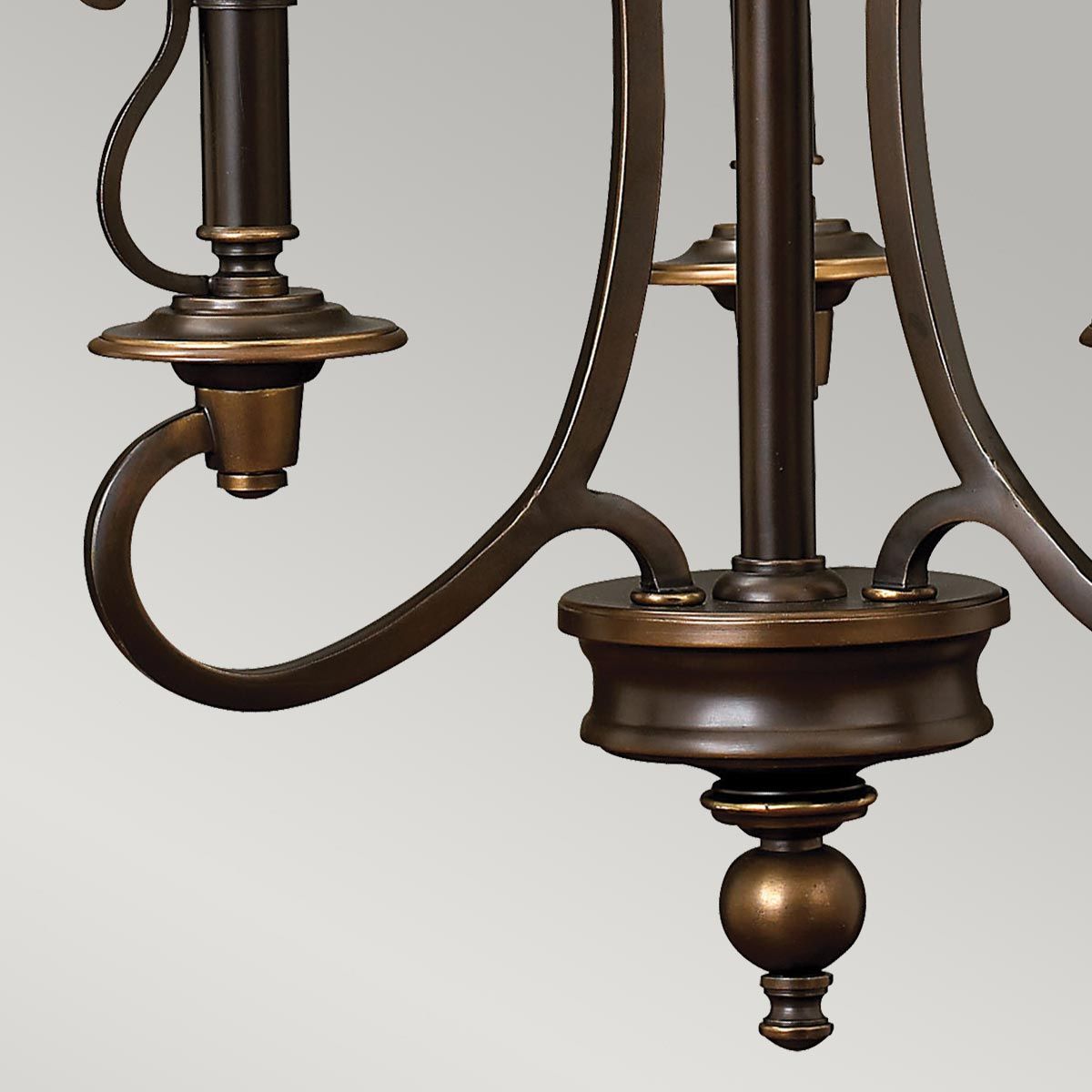 Plymouth Kronleuchter mit 3 Lichtern, alte Bronze - Elsteadlighting - HK - PLYMOUTH3