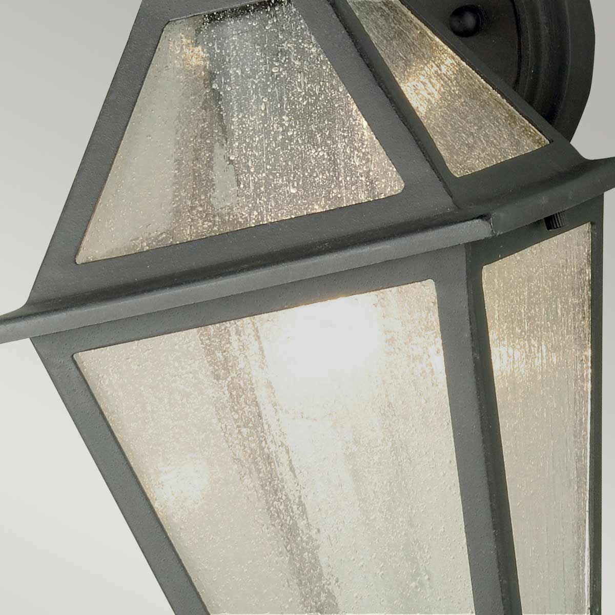 Polruan 1 - flammige Wandlaterne - Schlammschwarz - Elsteadlighting - POLRUAN