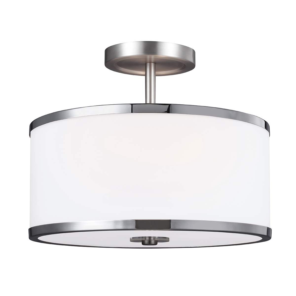 Prospect Park 2 - flammige Halbeinbauleuchte, Satin - Nickel mit Chrom - Elsteadlighting - FE - PROSPECT - PARK - SF
