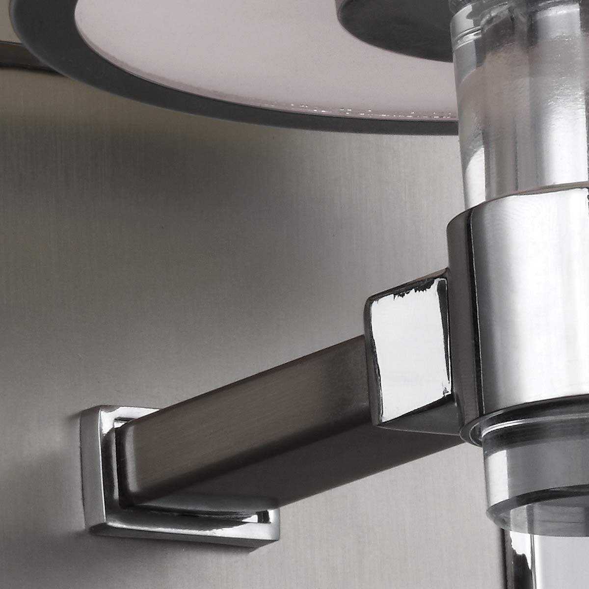 Prospect Park Wandleuchte, 1 - flammig, Satin - Nickel mit Chrom - Elsteadlighting - FE - PROSPECT - PARK1