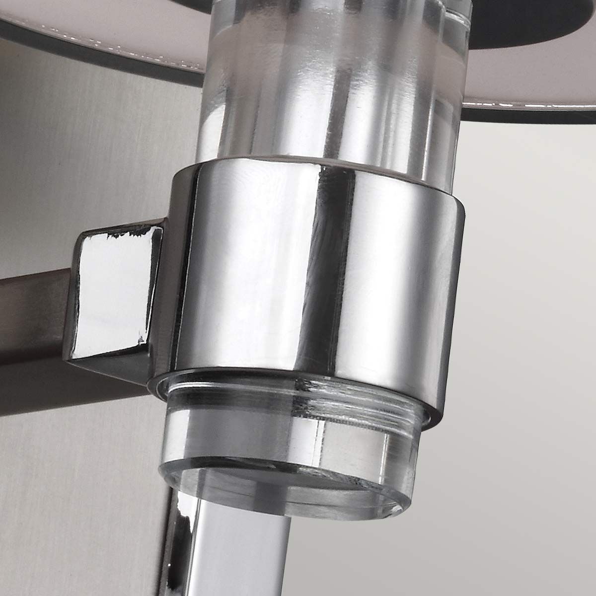 Prospect Park Wandleuchte, 1 - flammig, Satin - Nickel mit Chrom - Elsteadlighting - FE - PROSPECT - PARK1