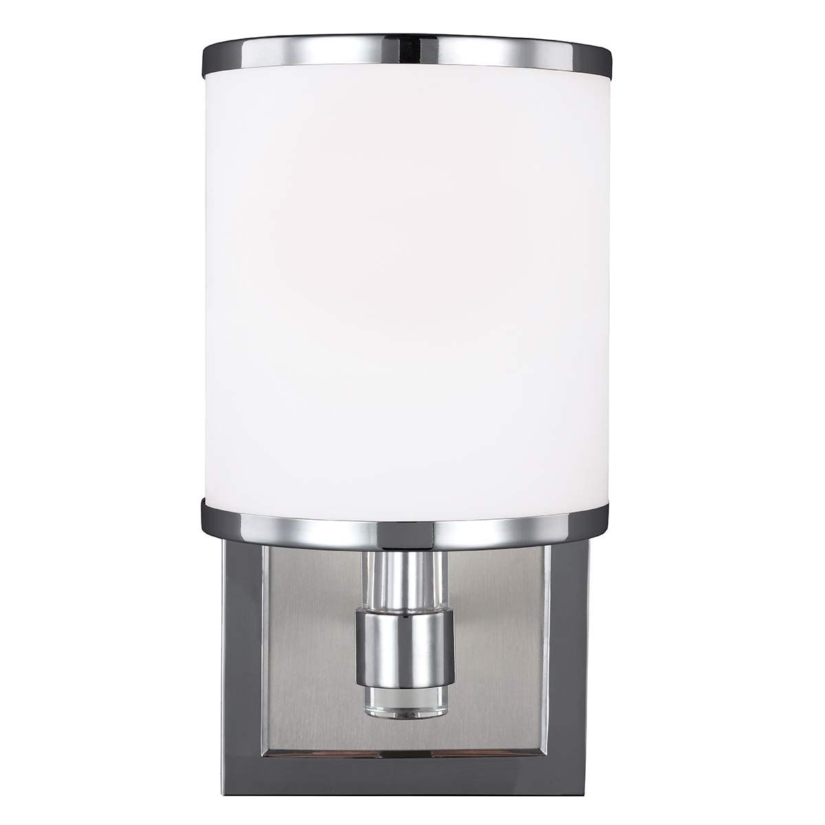 Prospect Park Wandleuchte, 1 - flammig, Satin - Nickel mit Chrom - Elsteadlighting - FE - PROSPECT - PARK1