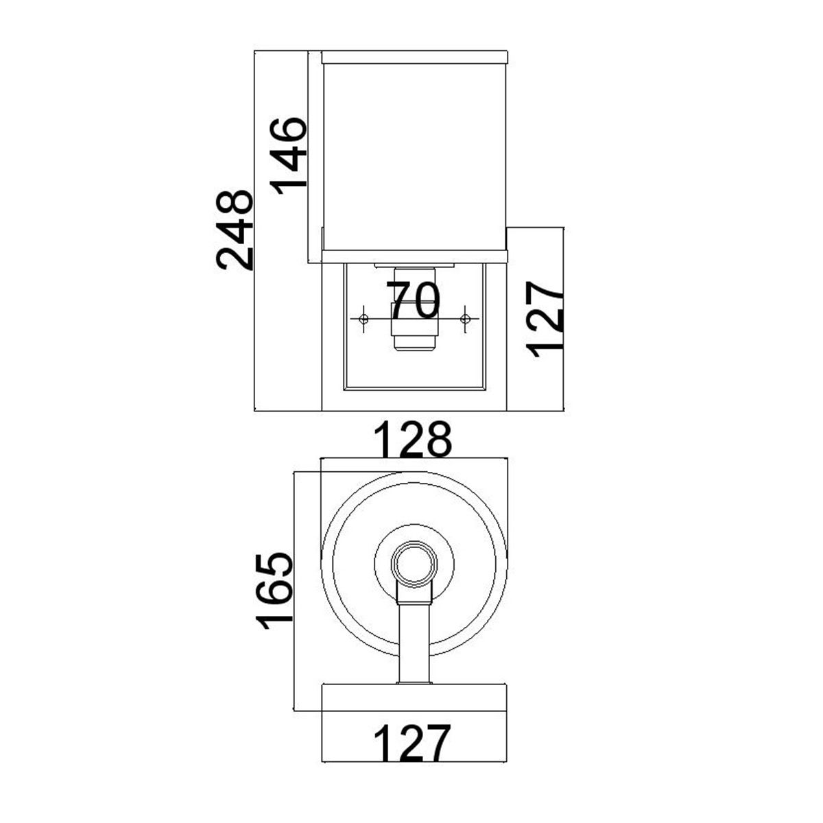 Prospect Park Wandleuchte, 1 - flammig, Satin - Nickel mit Chrom - Elsteadlighting - FE - PROSPECT - PARK1