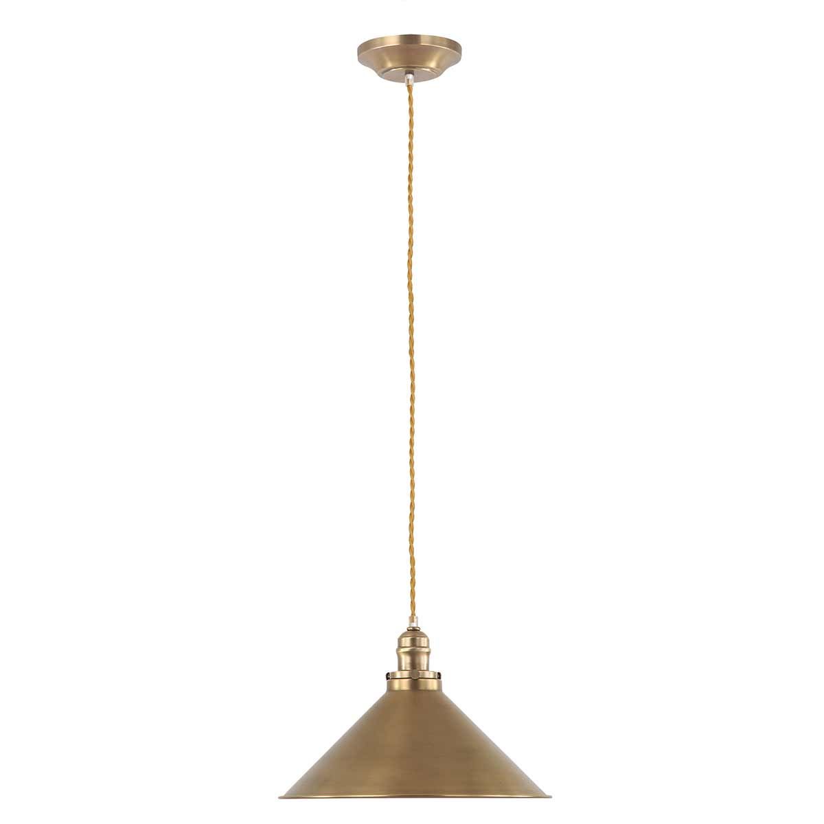 Provence 1 - flammige Pendelleuchte - Gealtertes Messing - Elsteadlighting - PV - SP - AB