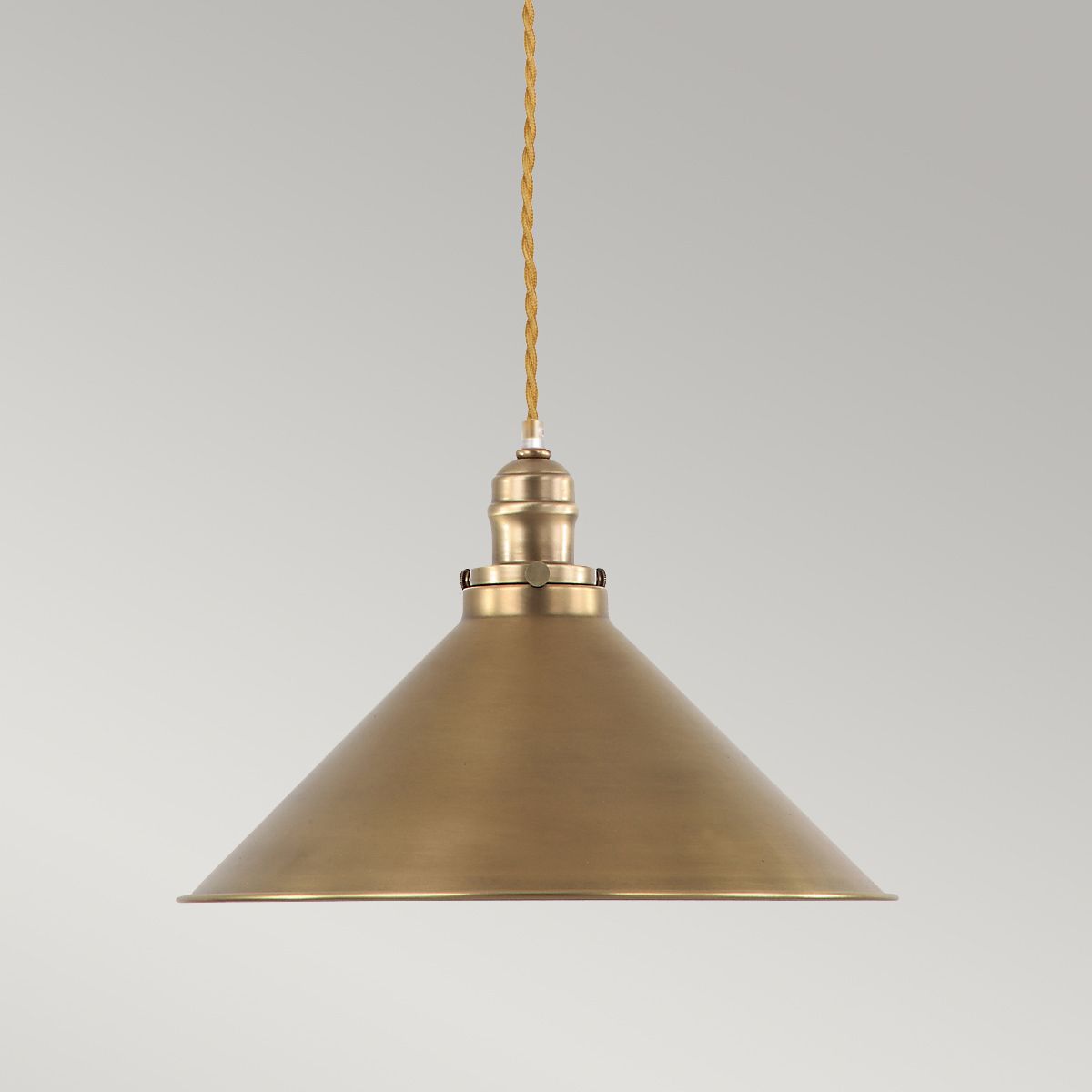 Provence 1 - flammige Pendelleuchte - Gealtertes Messing - Elsteadlighting - PV - SP - AB