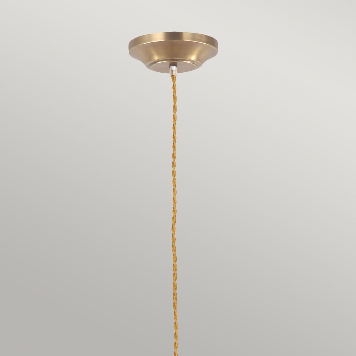Provence 1 - flammige Pendelleuchte - Gealtertes Messing - Elsteadlighting - PV - SP - AB