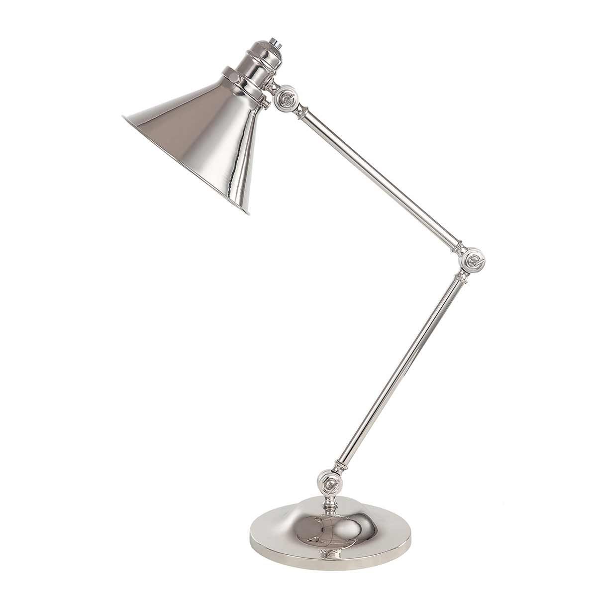 Provence 1 - flammige Tischlampe - Poliertes Nickel - Elsteadlighting - PV - TL - PN