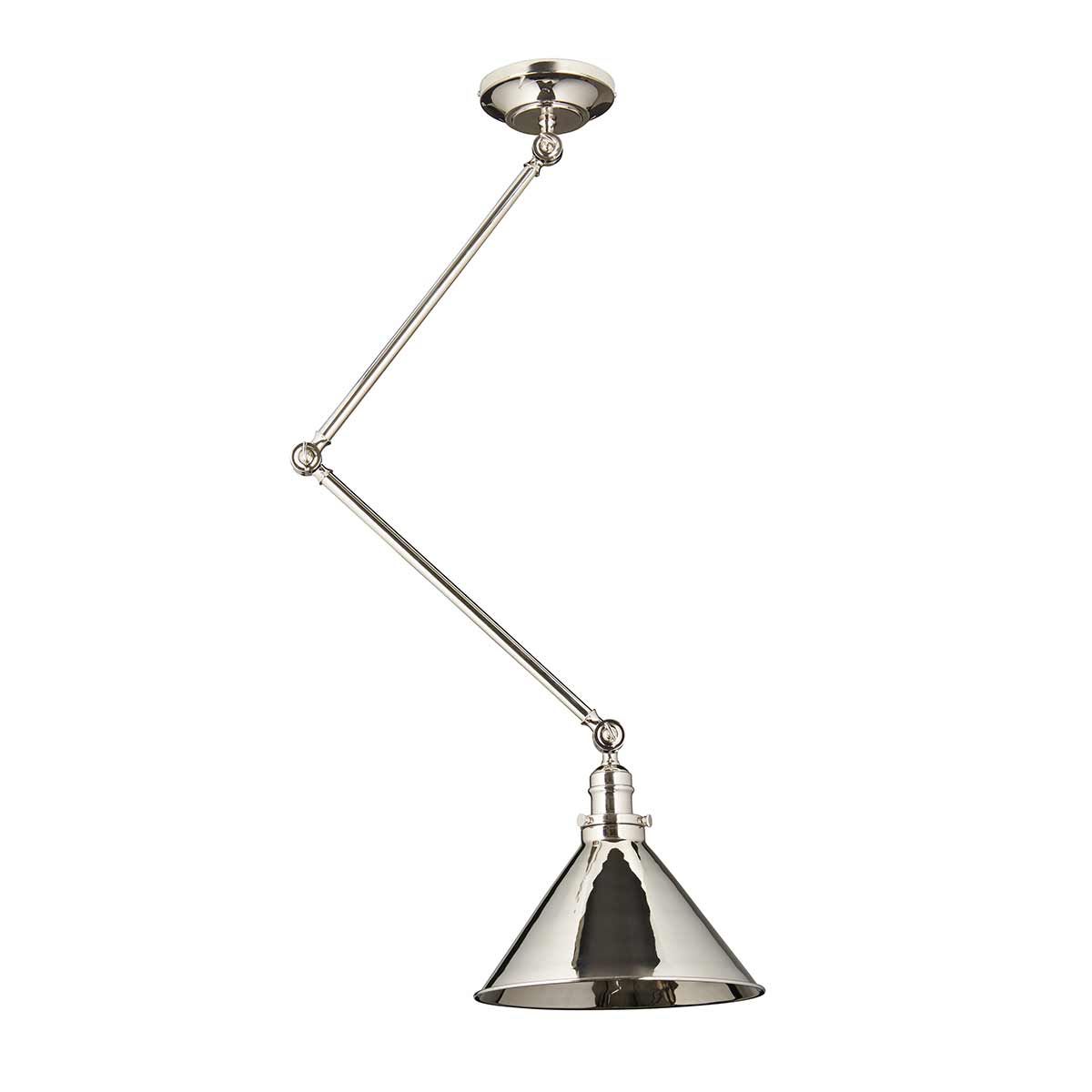 Provence 1 - flammige Wand - /Pendelleuchte, poliertes Nickel - Elsteadlighting - PV - GWP - PN