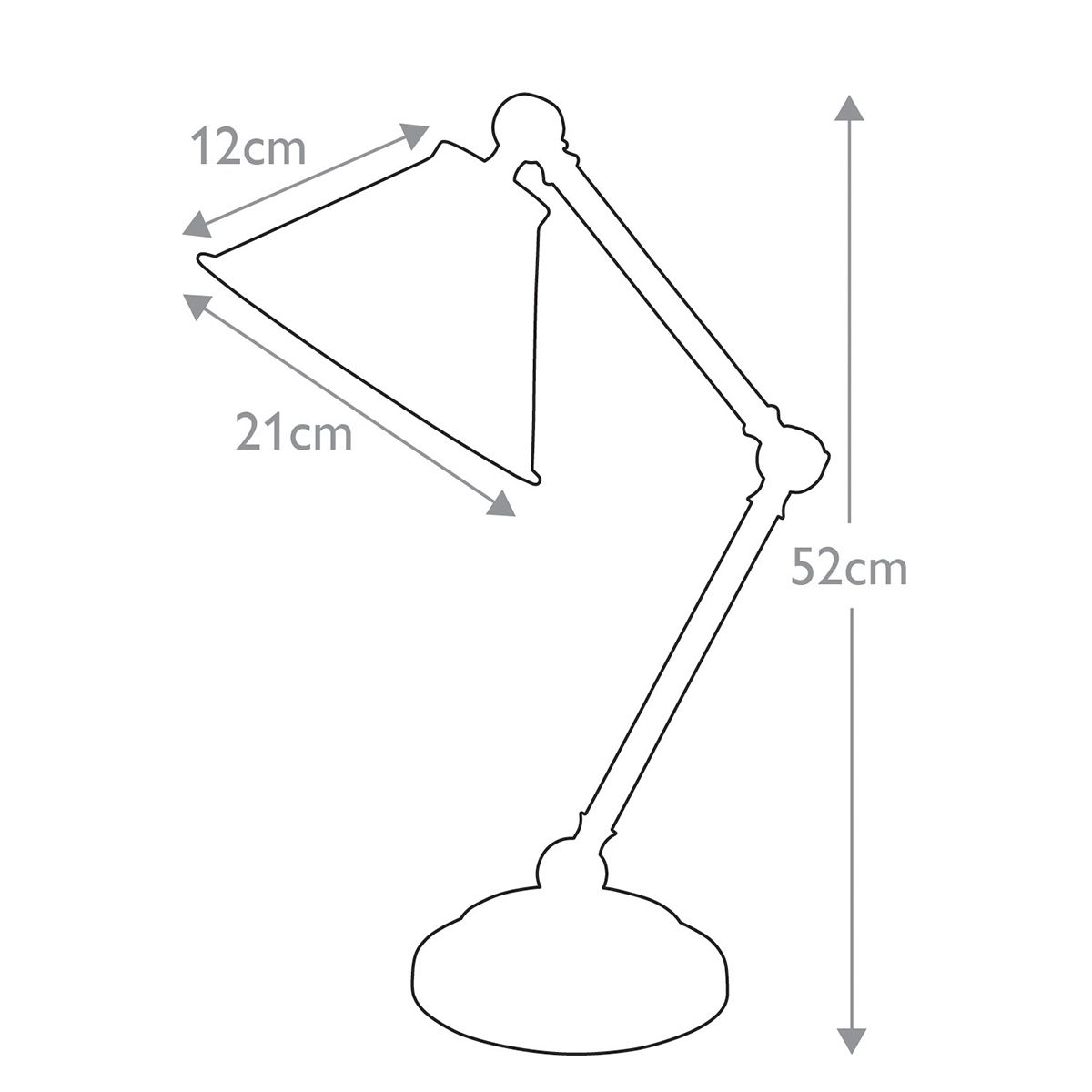 Provence Element Mini - Tischlampe mit 1 Licht, Schwarz/Messing poliert - Elsteadlighting - PV - ELEMENT - BPB