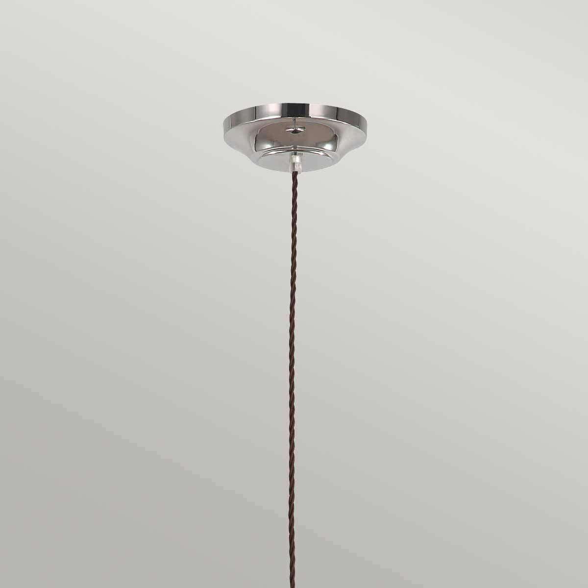 Provence Pendelleuchte mit 1 Licht, poliertes Nickel - Elsteadlighting - PV - SP - PN
