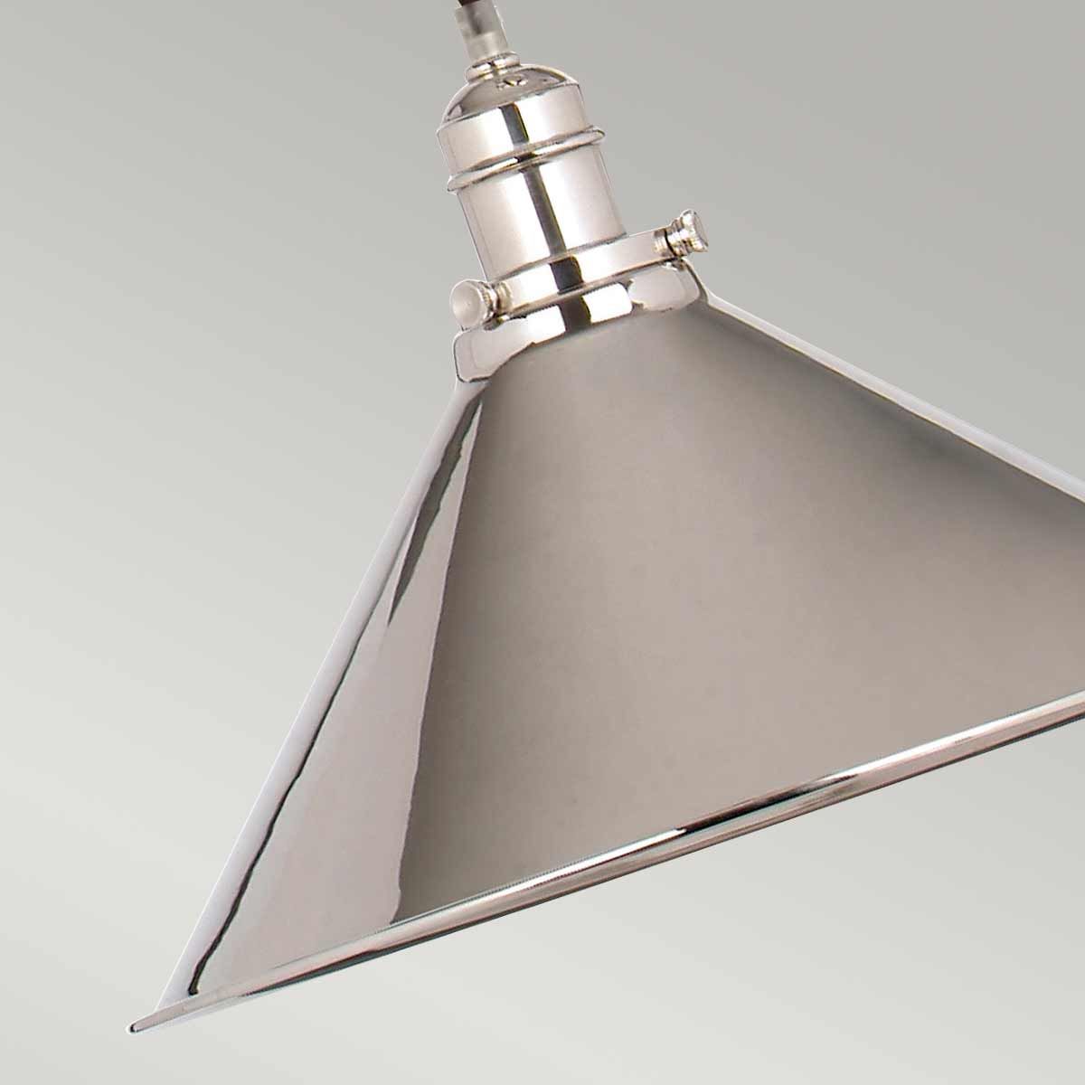 Provence Pendelleuchte mit 1 Licht, „Rise and Fall“, poliertes Nickel - Elsteadlighting - PV - P - PN