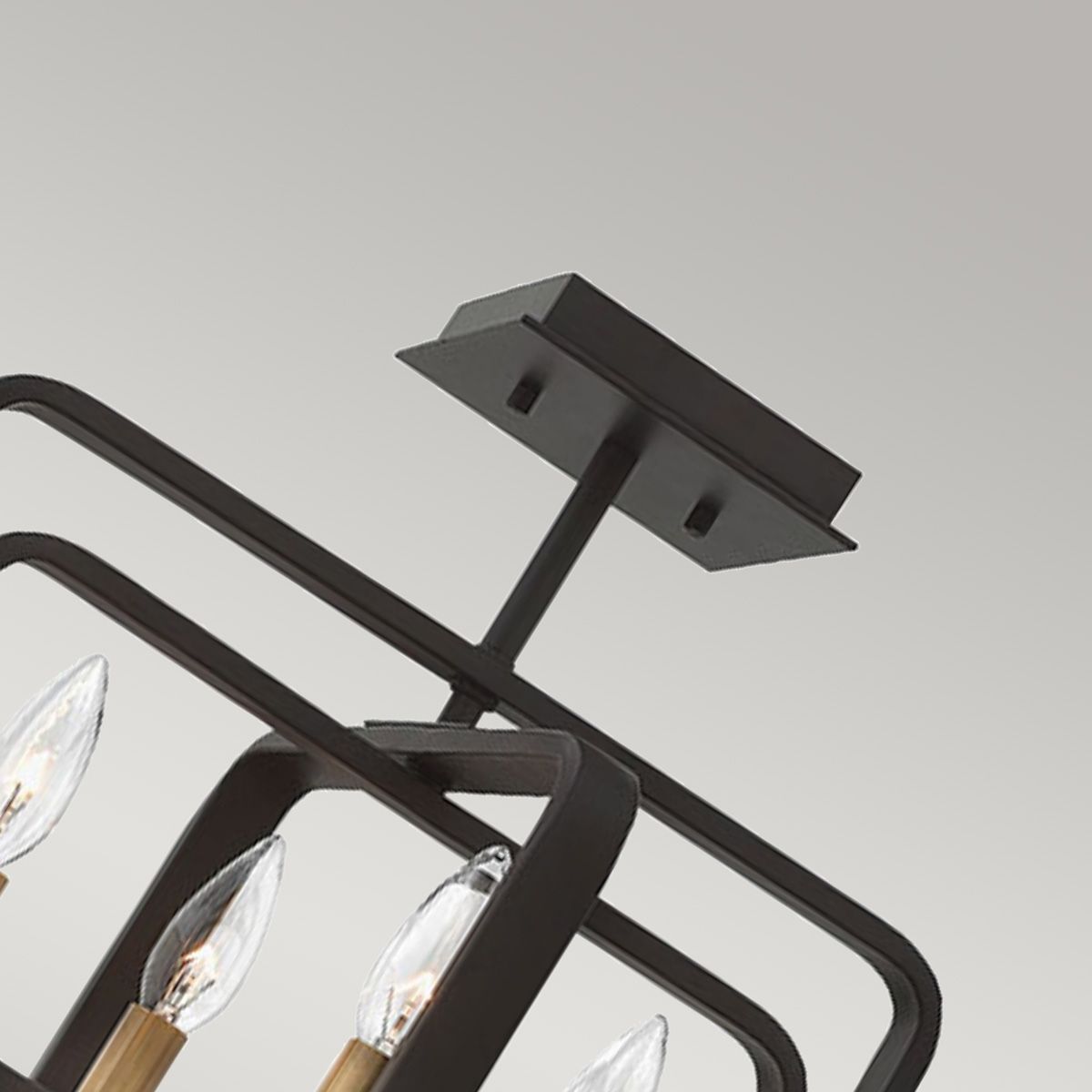 Quentin Kronleuchter mit 4 breiten Lichtern, Buckeye - Bronze - Elsteadlighting - HK - QUENTIN - 4P - A