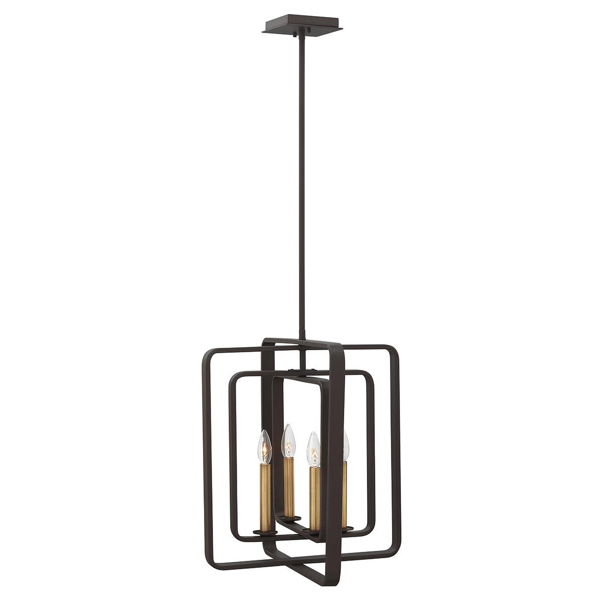 Quentin Kronleuchter mit 4 hohen Lichtern, Buckeye - Bronze - Elsteadlighting - HK - QUENTIN - 4P - B