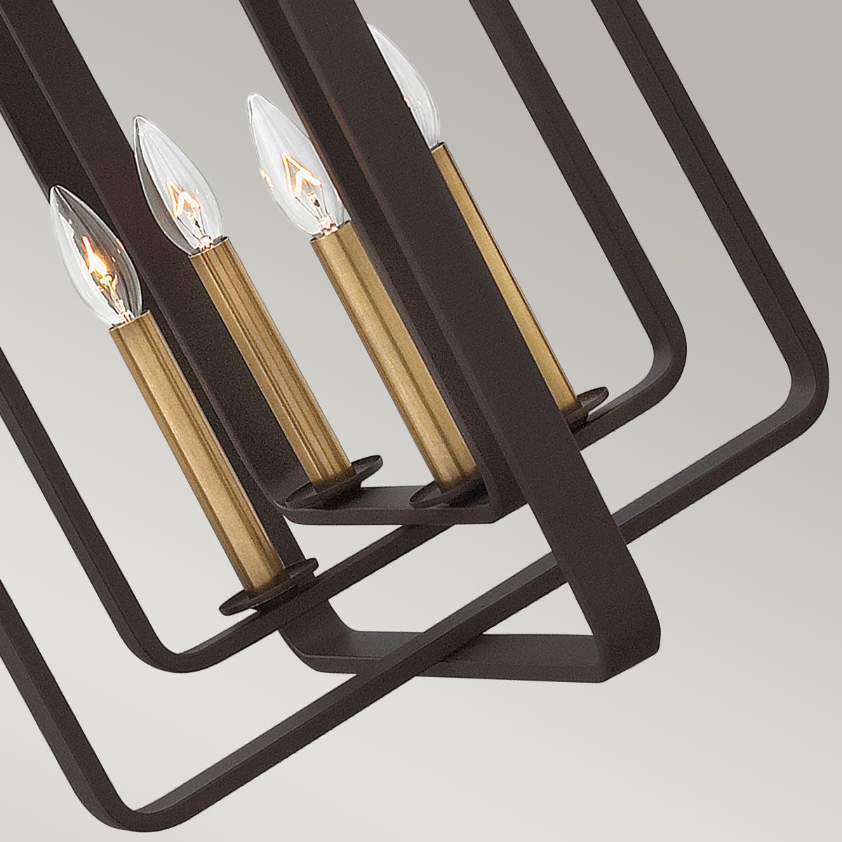 Quentin Kronleuchter mit 4 hohen Lichtern, Buckeye - Bronze - Elsteadlighting - HK - QUENTIN - 4P - B