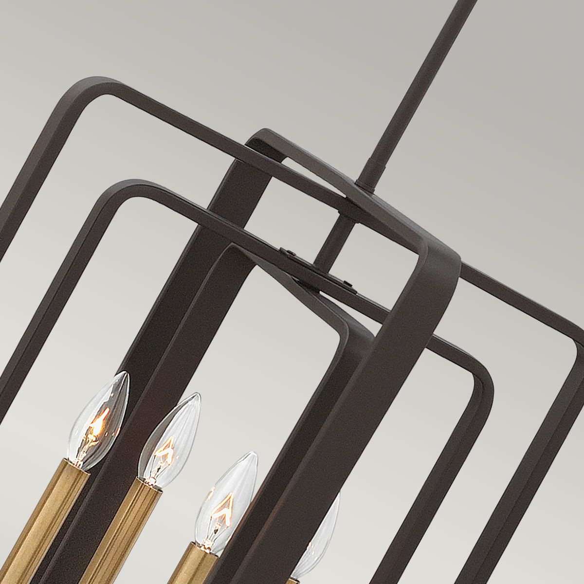 Quentin Kronleuchter mit 4 hohen Lichtern, Buckeye - Bronze - Elsteadlighting - HK - QUENTIN - 4P - B