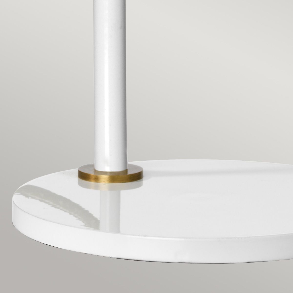 Quinto 1 - flammige Tischlampe - Weiß/Gealtertes Messing - Elsteadlighting - QUINTO - TL - WAB