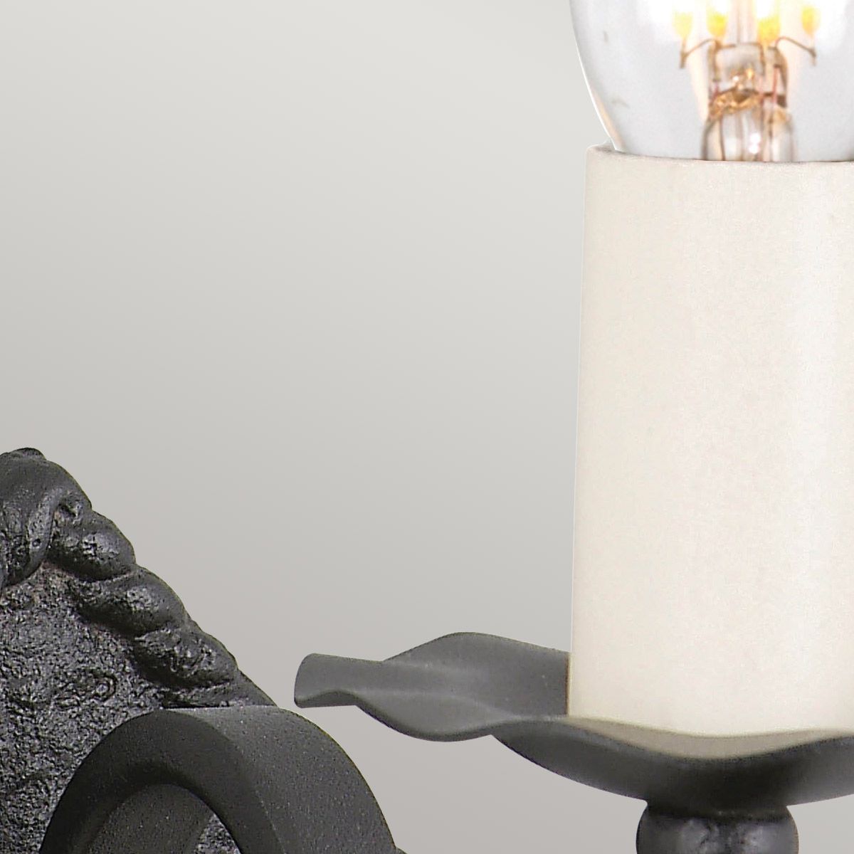 Rectory 1 Wandleuchte, Schwarz, Gusseisen - Elsteadlighting - RY1A - BLACK
