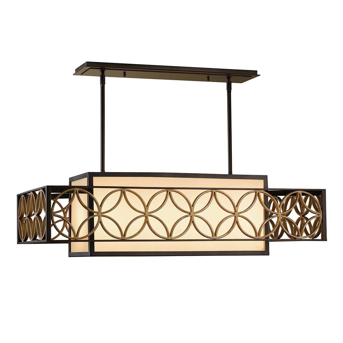 Remy Pendelleuchte mit 4 Lichtern - Heritage Bronze/Parissiene Gold - Elsteadlighting - FE - REMY - P - A