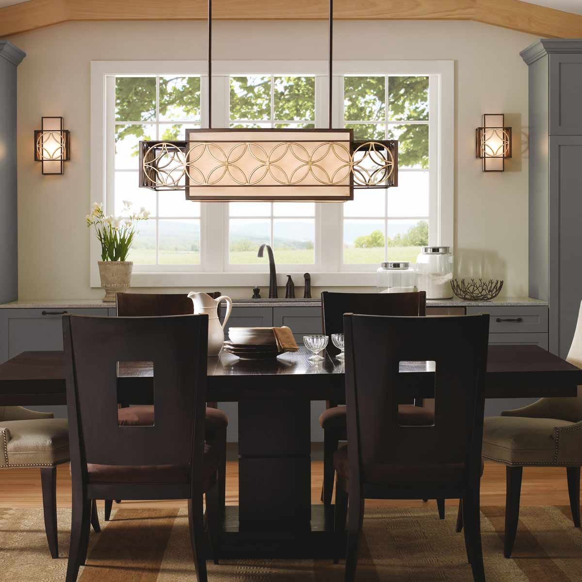 Remy Pendelleuchte mit 4 Lichtern - Heritage Bronze/Parissiene Gold - Elsteadlighting - FE - REMY - P - A