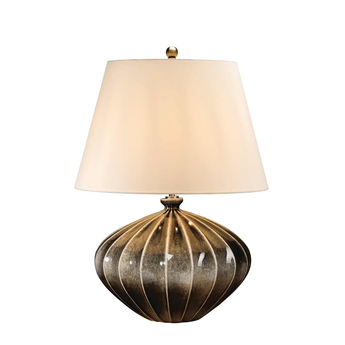 Rib Pumpkin 1 - flammige Tischlampe - Braun und Schwarz - Elsteadlighting - RIB - PUMPKIN - TL