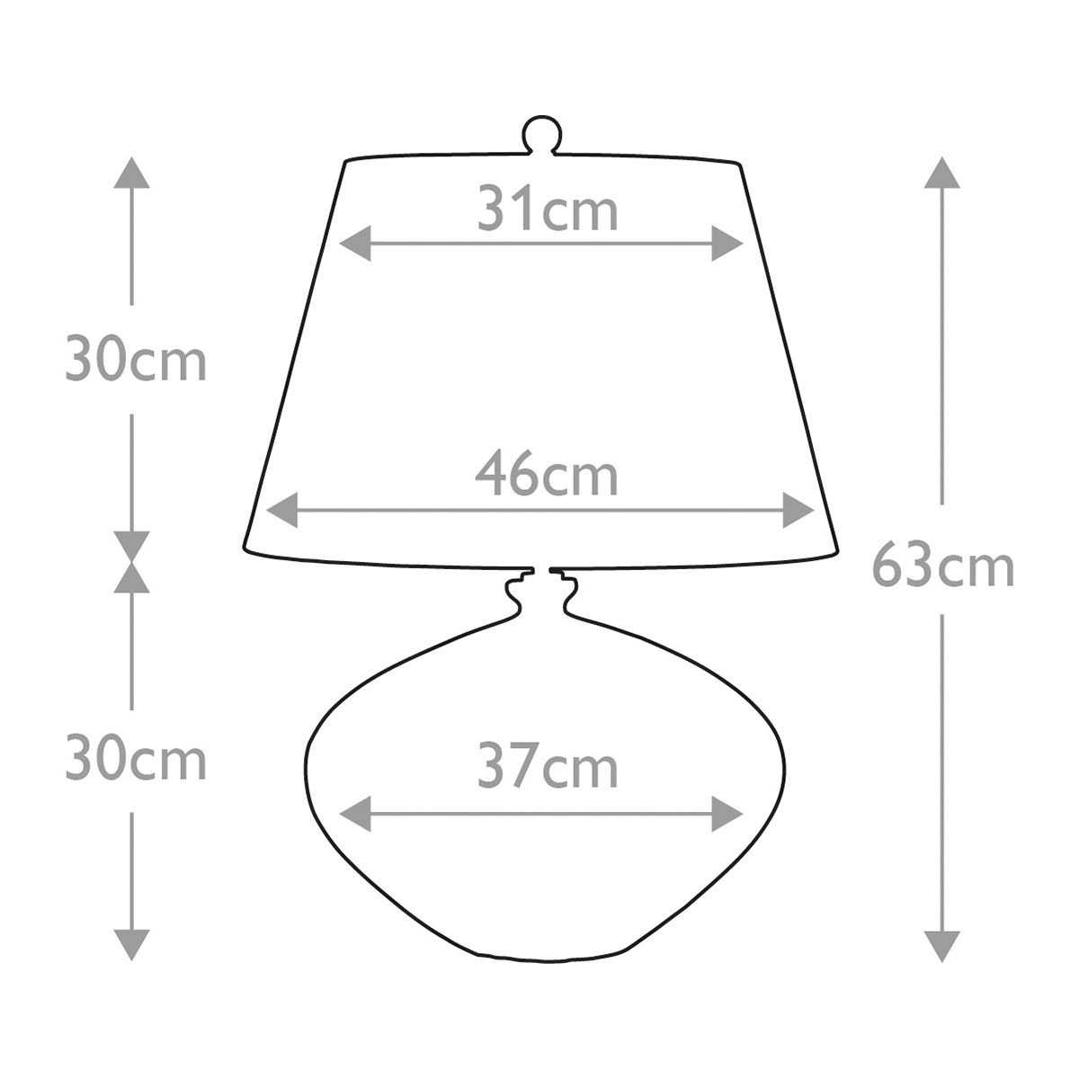 Rib Pumpkin 1 - flammige Tischlampe - Braun und Schwarz - Elsteadlighting - RIB - PUMPKIN - TL
