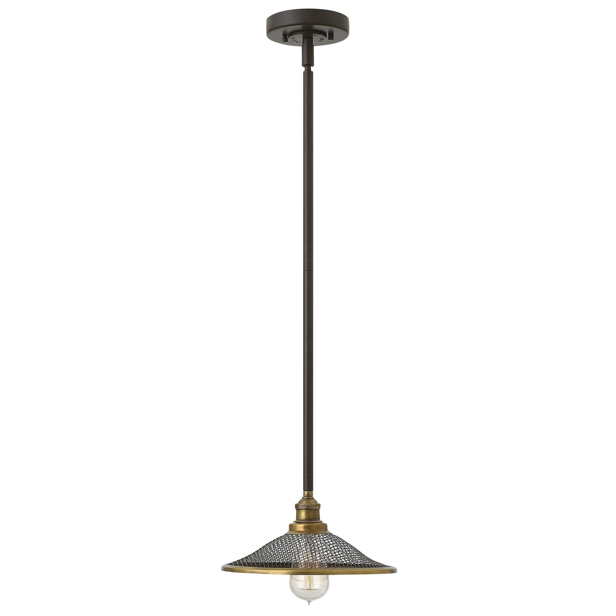 Rigby 1 - flammige Pendelleuchte - Buckeye Bronze und Messing - Elsteadlighting - HK - RIGBY - P - KZ