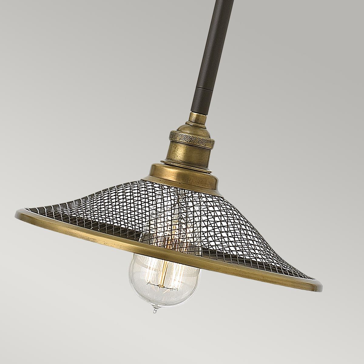 Rigby 1 - flammige Pendelleuchte - Buckeye Bronze und Messing - Elsteadlighting - HK - RIGBY - P - KZ
