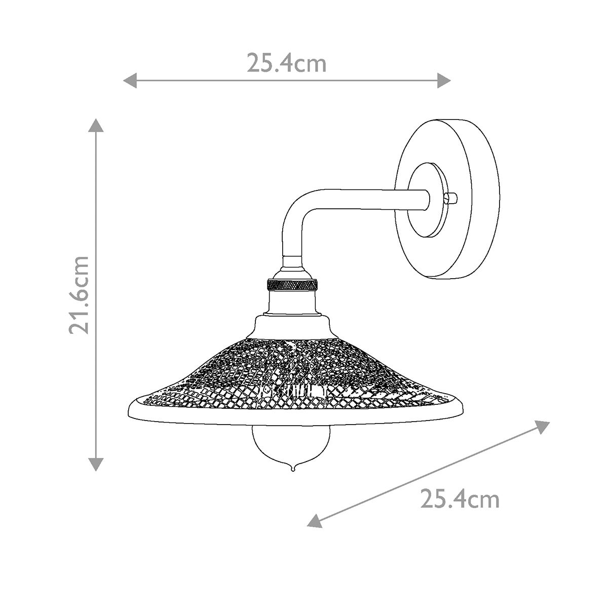 Rigby 1 - flammige Wandleuchte - Buckeye Bronze und Messing - Elsteadlighting - HK - RIGBY1 - KZ