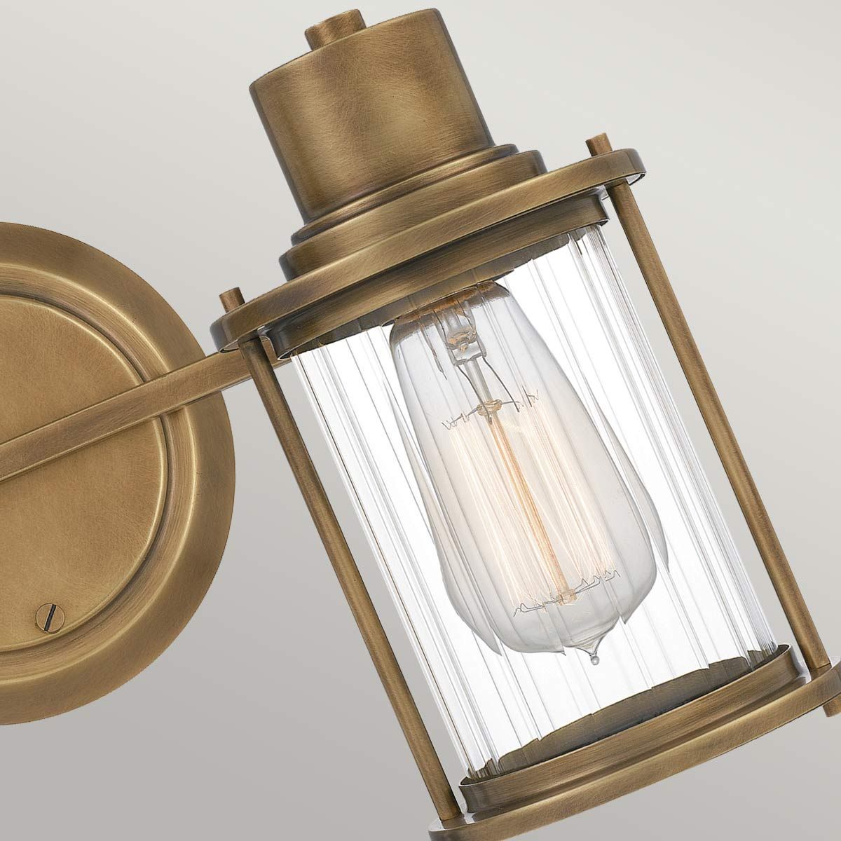 Riggs 2 - flammige Wandleuchte - Verwittertes Messing - Elsteadlighting - QZ - RIGGS2 - BATH - WS