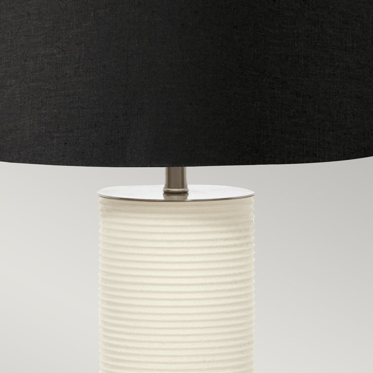 Ripple 1 - flammige Tischlampe - Weiß mit schwarzem Schirm - Elsteadlighting - RIPPLE - TL - WHT - B