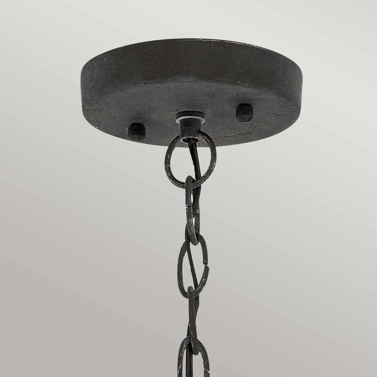 Riverwood 8" Kettenlaterne - verwittertes Zink - Elsteadlighting - KL - RIVERWOOD8 - M