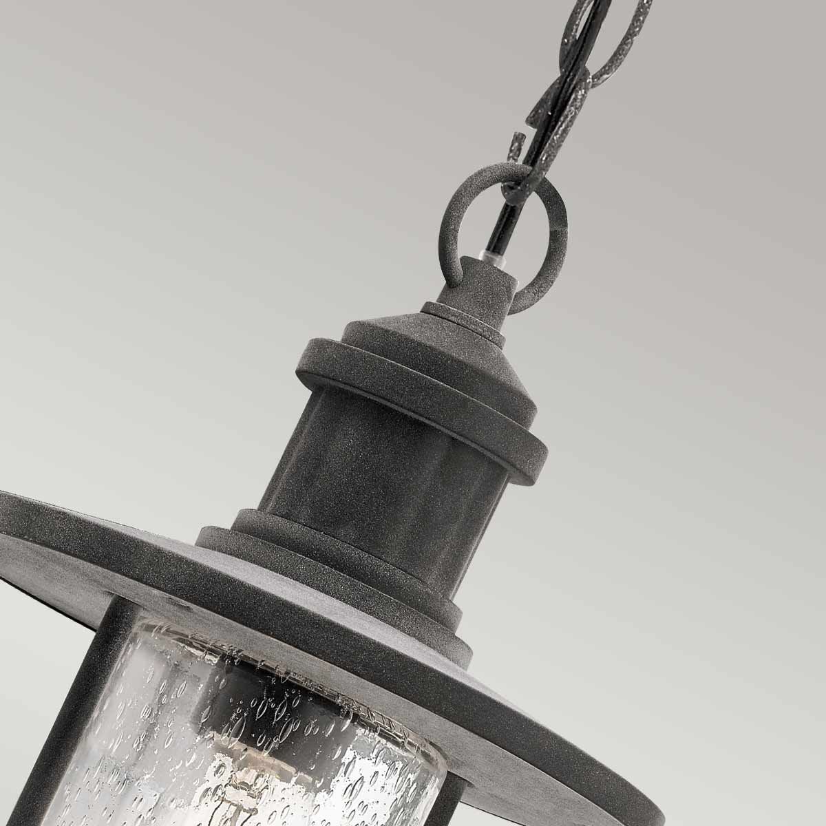 Riverwood 8" Kettenlaterne - verwittertes Zink - Elsteadlighting - KL - RIVERWOOD8 - M
