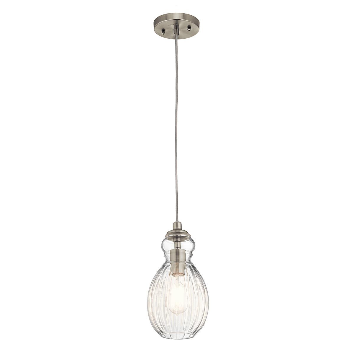 Riviera 1 - flammige Pendelleuchte - C - Gebürstetes Nickel - Elsteadlighting - KL - RIVIERA - P - C