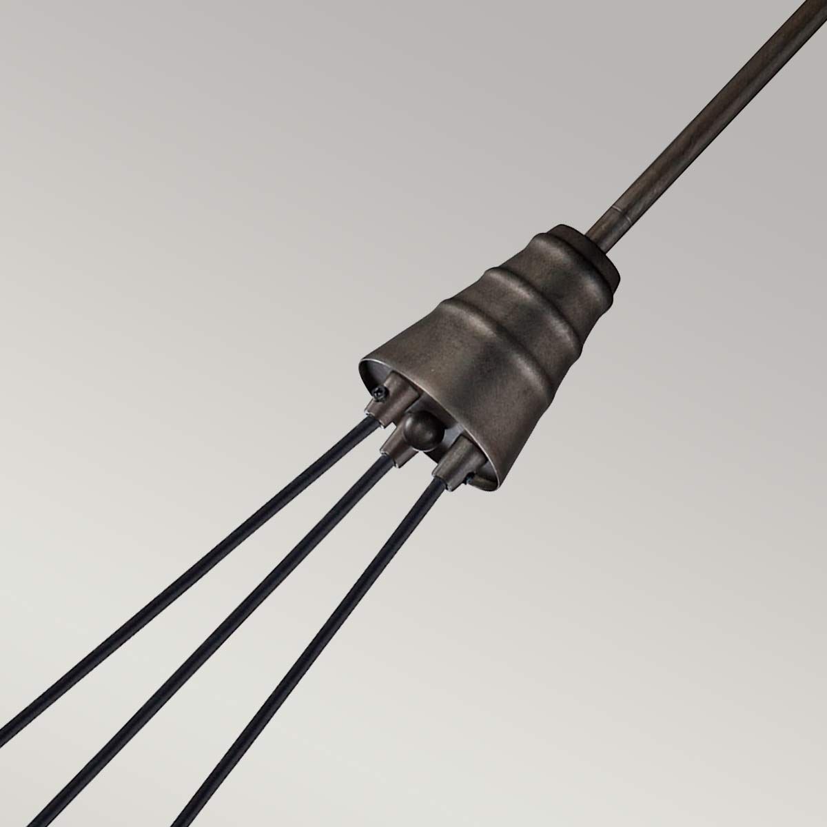 Rocklyn Kronleuchter mit 3 Lichtern, Rohstahl - Elsteadlighting - KL - ROCKLYN3 - RS